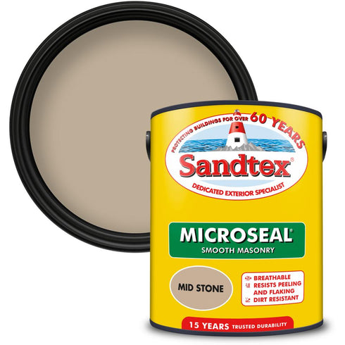 SANDTEX M/SEAL SMTH MASONRY MID STONE   5L (S)